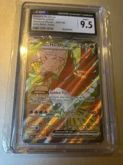 2025 Pokemon Destined Rivals Ethan's Ho-Oh ex #209 (CGC 9.5) Ultra Rare - Image 1
