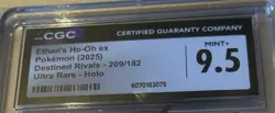 2025 Pokemon Destined Rivals Ethan's Ho-Oh ex #209 (CGC 9.5) Ultra Rare - Image 2