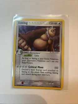 PSA 9 SLAKING 13 POWER KEEPERS EX HOLO POKEMON MINT - Image 1