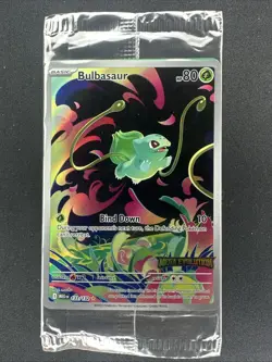 Bulbasaur Pokemon Stamped Promo Mega Evolution IR 133/132 (Sealed) - Image 1