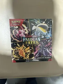 Pokemon TCG Scarlet And Violet: Paldean Fates Booster Bundle Box Sealed 6 Packs - Image 1