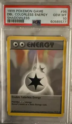 1999 Pokemon Game Dbl. Colorless Energy Shadowless Gem Mint 10 - Image 1
