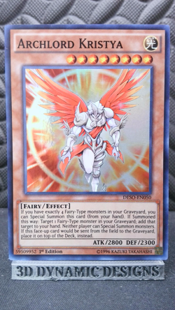 | Yugioh Archlord Kristya DESO-EN050 1st Edition Super Rare NM 🔥 | - Image 1