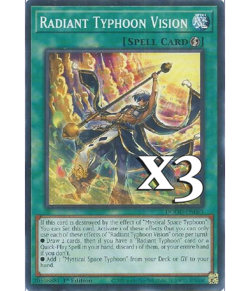 3X Radiant Typhoon Vision DOOD-EN063 C Doom of Dimensions NM 1st Ed Yugioh - Image 1