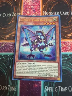 Yugioh Cipher Twin Raptor GFP2-EN109 Ultra Rare 1st Edition Near Mint - Image 1