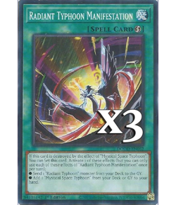 3X Radiant Typhoon Manifestation DOOD-EN062 Doom of Dimensions NM 1st Ed Yugioh - Image 1