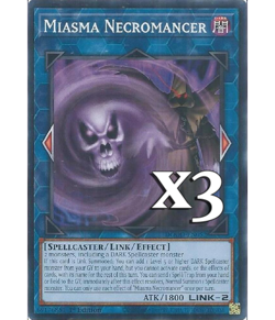 3X Miasma Necromancer DOOD-EN052 C Doom of Dimensions NM 1st Ed Yugioh - Image 1