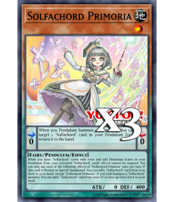 3X Solfachord Primoria DOOD-EN021 C Doom of Dimensions NM 1st Ed Yugioh - Image 1