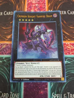 Yugioh Crimson Knight Vampire Bram GFP2-EN138 Ultra Rare 1st Edition Near Mint - Image 1