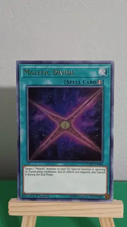2020 Yugioh Malefic Divide Spell Card DUOV-EN044 Ultra Rare Duel Overload - Image 1