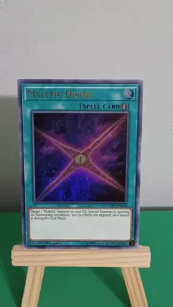 2020 Yugioh Malefic Divide Spell Card DUOV-EN044 Ultra Rare Duel Overload - Image 2