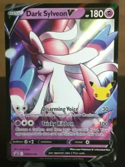 Dark Sylveon V SWSH134 NM Celebrations Black Star Promo Near Mint Pokemon Card - Image 1