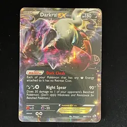 DARKRAI EX HP 180 Pokemon TCG 2013 Holo Card 88/113 EN Shizurow - Image 2