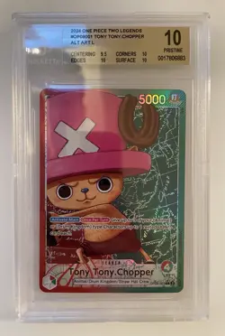 BGS 10 Tony Tony Chopper OP08-001 Leader Alt Art One Piece Card English PRISTINE - Image 1