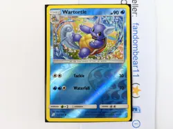 Wartortle REVERSE HOLO card 24/181 Sun & Moon Team Up 2019 Turtle Pokemon TCG - Image 2