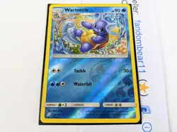 Wartortle REVERSE HOLO card 24/181 Sun & Moon Team Up 2019 Turtle Pokemon TCG - Image 3