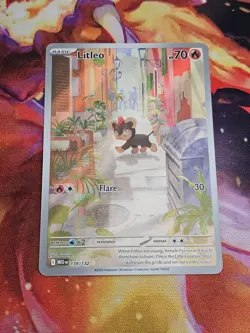 Litleo 139/132 Illustration Rare Pokemon Card Mega Evolutions - English TCG NM - Image 1
