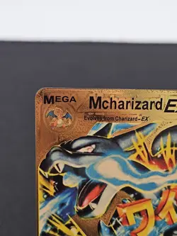 Mcharizard EX Mega M Charizard Gold Foil Fan Art Pokemon Card 108/106 230HP - Image 2