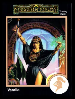 Varalla Lich-Queen #327 Gold D&D Forgotten Realms Trading Card - Image 1