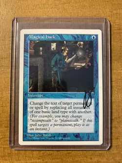 MTG✨MAGICAL HACK SIGNED ARTIST PROOF ✨5th edition MINT J. Baroh Art UNPLAYED - Image 1