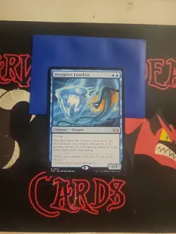 Magic The Gathering Commander Dragonstorm "Deceptive Frostkite" 0019 RARE NM - Image 1