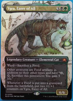 Ygra, Eater of All (Borderless) FOIL Bloomburrow NM (502421) ABUGames - Image 1
