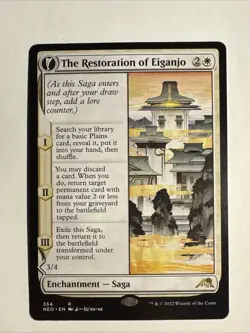 The Restoration of Eiganjo (Showcase) Kamigawa: Neon Dynasty Regular - Image 1