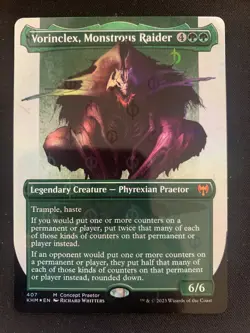 Foil Vorinclex, Monstrous Raider (borderless) (step-and-compleat Foil) Phyrexia - Image 1