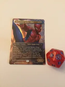 Sensational Spider-Man MTG Foil Borderless Free Shipping - Image 1