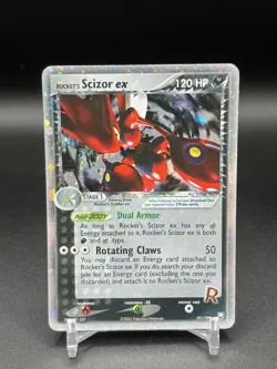 2004 Pokemon Team Rocket Returns Rocket's Scizor #101 Holo LP+/NM- - Image 1