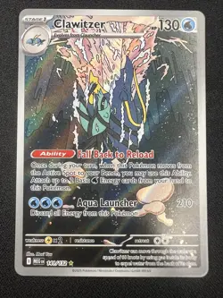 Clawitzer 141/132 Pokemon Mega Evolution Illustration Rare Near Mint NM - Image 1