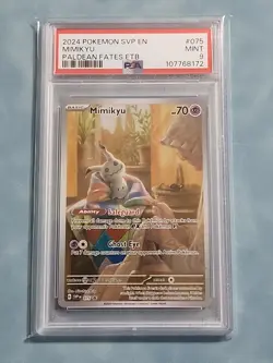 2024 POKEMON SVP EN-SV BLACK STAR PROMO #075 MIMIKYU PSA 9 - Image 1