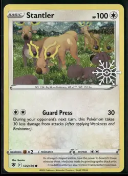 Pokemon TCG Stantler 125/189 Snowflake Stamp Astral Radiance - Image 1