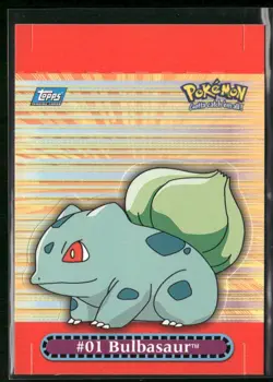 Bulbasaur #01 Pop Up 8 of 10 Pokemon Topps Blue Logo - Image 1