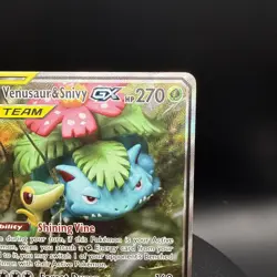 2019 Pokemon Venusaur & Snivy GX Tag Team Sun & Moon Promo SM229 - RAW - Image 3