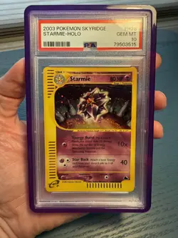 2003 Pokemon Skyridge Starmie Holo #H28 PSA 10 GEM MINT - Image 3
