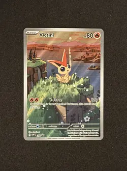 Victini Black Star Promo SVP208 NM Black Bolt White Flare Pokemon Normal Size - Image 1