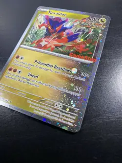 Koraidon - 119/162 - Gamestop Promo NM, English Pokemon Temporal Forces - Image 3