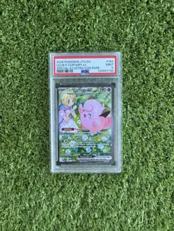 2025 POKEMON JTG EN-JOURNEY TOGETHER #184 LILLIE'S CLEFAIRY EX PSA 9 - Image 1