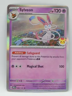 Pokemon TCG 2025 Pokemon Day Promo 040/131 Holo Rare - SYLVEON - Image 1