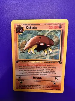 KABUTO 50/62 FOSSIL 1ST EDITION 1999 POKEMON TCG - Image 1