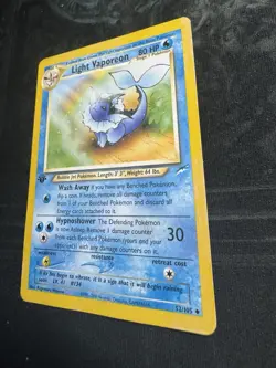💦1ST EDITION LIGHT VAPOREON💦 | First Vintage Pokemon | Neo Destiny 52/105 | 📈 - Image 3