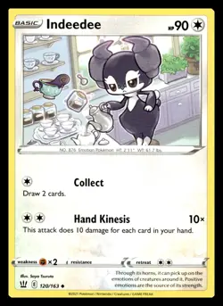 Indeedee Uncommon 120/163 SWSH05: Battle Styles Pokemon Card - Image 1