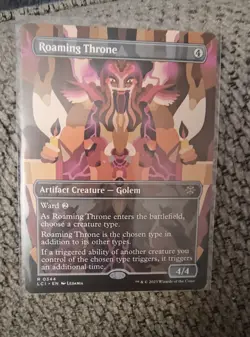 Roaming Throne Borderless the Lost Caverns of Ixalan LCI NM-M Unplayed Card 0344 - Image 1