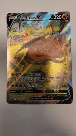 Pokemon Charizard v SWSH260 Alternate Art Full Art Holo Promo Card - Image 1
