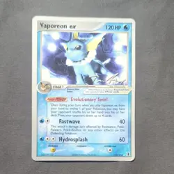 Vaporeon EX 2007 Tom Roos World Championship 110/113 Deck Regular Card - Image 1