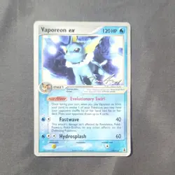 Vaporeon EX 2007 Tom Roos World Championship 110/113 Deck Regular Card - Image 2
