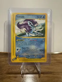 2002 Suicune 4Ever Black Star Promo 53 WOTC English eReader LP Pokemon TCG Card - Image 1