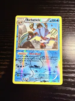 Pokemon Barbaracle Fates Collide Card 23/124 Reverse Holo Rare TCG - Image 1