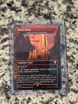 Helm's Deep Shinka, the Bloodsoaked Keep MTG LOTR Tales Of Middle-Earth 0374 NM - Image 1